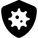 Font Awesome Shield Virus icon