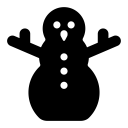 Font Awesome Snowman icon