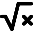 Font Awesome Square Root Variable icon