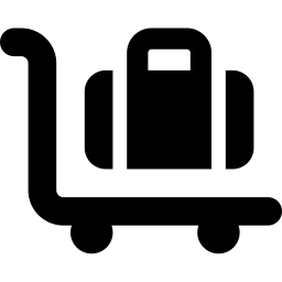 Font Awesome Cart Flatbed Suitcase icon