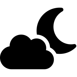 Font Awesome Cloud Moon icon