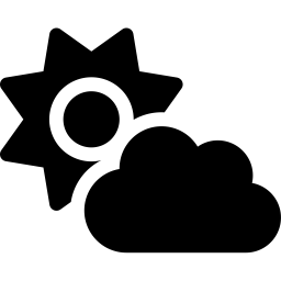 Font Awesome Cloud Sun icon
