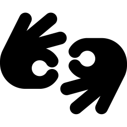 Font Awesome Hands Asl Interpreting icon