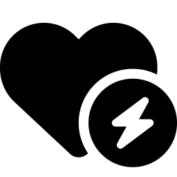 Font Awesome Heart Circle Bolt icon