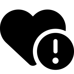 Font Awesome Heart Circle Exclamation icon
