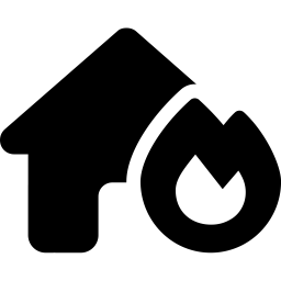 Font Awesome House Fire icon