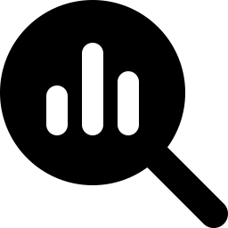 Font Awesome Magnifying Glass Chart icon