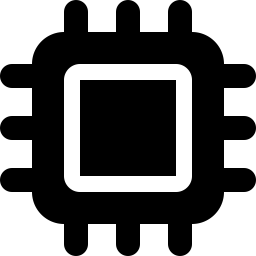 Font Awesome Microchip icon