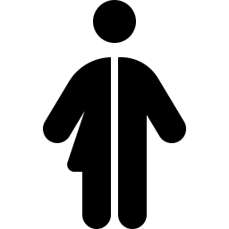 Font Awesome Person Half Dress icon