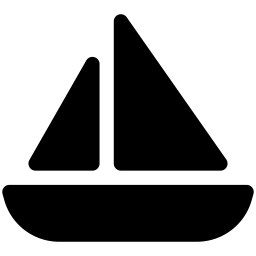 Font Awesome Sailboat icon
