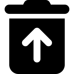 Font Awesome Trash Can Arrow Up icon
