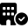 Font Awesome Building Circle Check icon