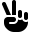 Font Awesome Hand Peace icon
