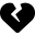 Font Awesome Heart Crack icon