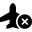 Font Awesome Plane Circle Xmark icon