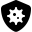 Font Awesome Shield Virus icon
