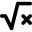 Font Awesome Square Root Variable icon