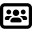 Font Awesome Users Rectangle icon