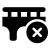 Font Awesome Bridge Circle Xmark icon