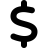 Font Awesome Dollar Sign icon