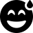 Font Awesome Face Grin Beam Sweat icon