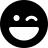 FontAwesome-Face-Laugh-Wink icon
