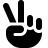 Font Awesome Hand Peace icon