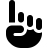 FontAwesome-Hand-Point-Up icon