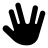 FontAwesome-Hand-Spock icon