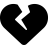 FontAwesome-Heart-Crack icon