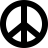 Font Awesome Peace icon
