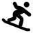 FontAwesome-Person-Snowboarding icon