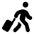 Font Awesome Person Walking Luggage icon