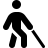 FontAwesome-Person-Walking-With-Cane icon