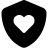 FontAwesome-Shield-Heart icon