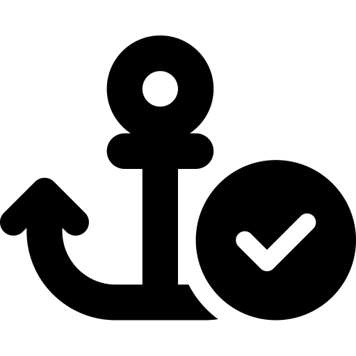 FontAwesome-Anchor-Circle-Check icon
