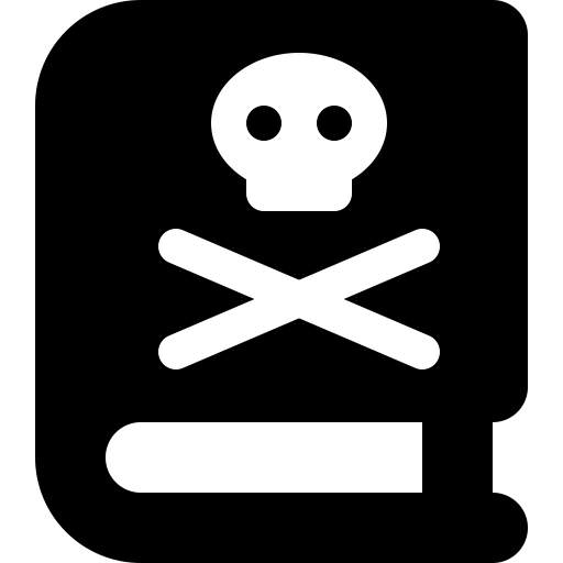 FontAwesome-Book-Skull icon