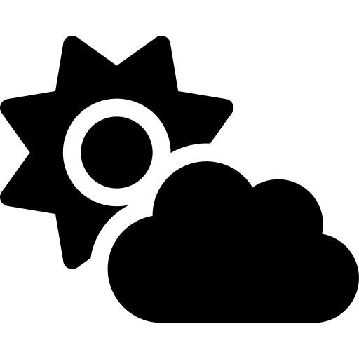 FontAwesome-Cloud-Sun icon