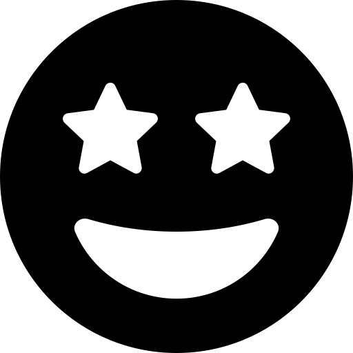 FontAwesome-Face-Grin-Stars icon