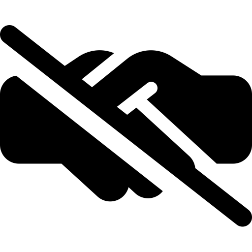 FontAwesome-Handshake-Simple-Slash icon
