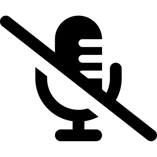 FontAwesome-Microphone-Lines-Slash icon