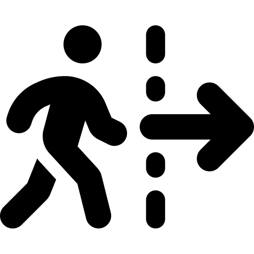 FontAwesome-Person-Walking-Dashed-Line-Arrow-Right icon