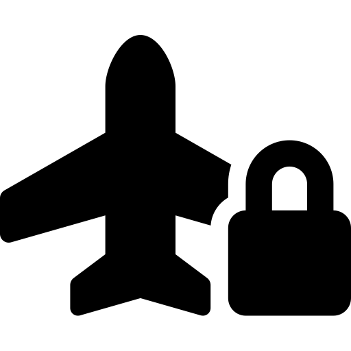 FontAwesome-Plane-Lock icon