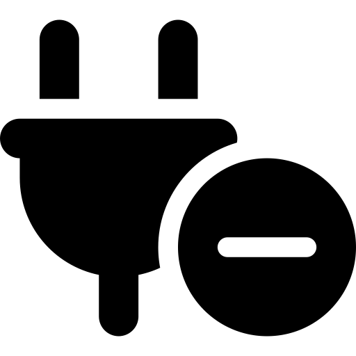FontAwesome-Plug-Circle-Minus icon