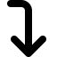Font Awesome Arrow Turn Down icon