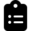 Font Awesome Clipboard List icon