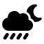 Font Awesome Cloud Moon Rain icon