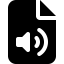 Font Awesome File Audio icon