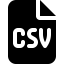 Font Awesome File Csv icon