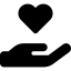 Font Awesome Hand Holding Heart icon